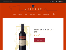 Tablet Screenshot of meinertwines.com